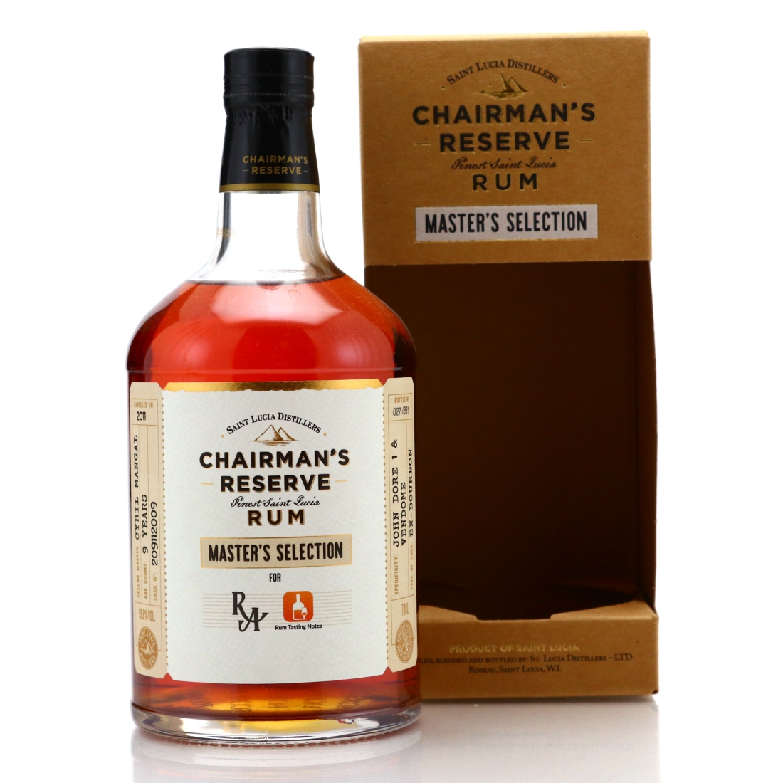 Chairman's Reserve 2011 Pot Still Single Cask 9 Year Old / Rum Artesanal