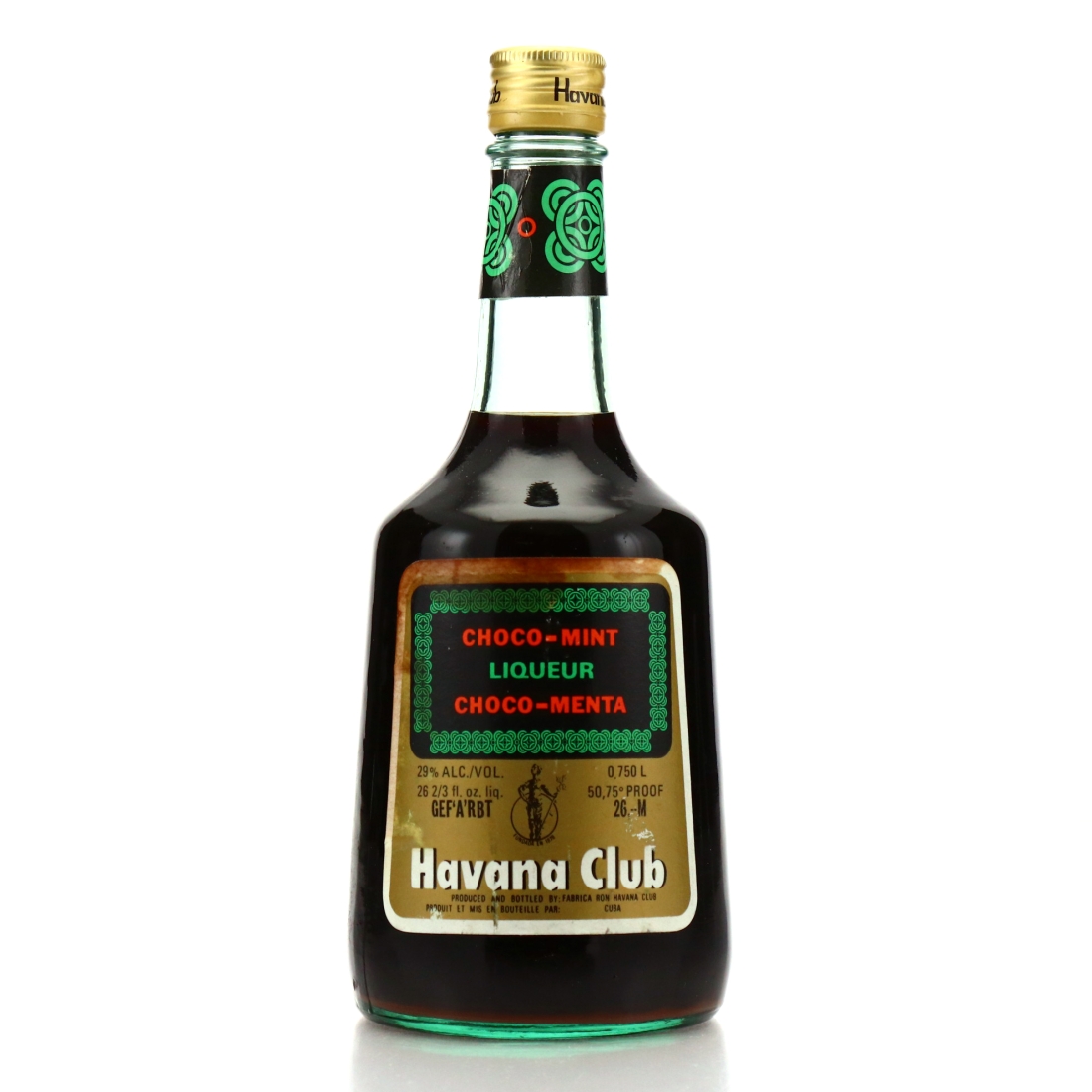 Havana Club Choco-Mint Liqueur 1970s