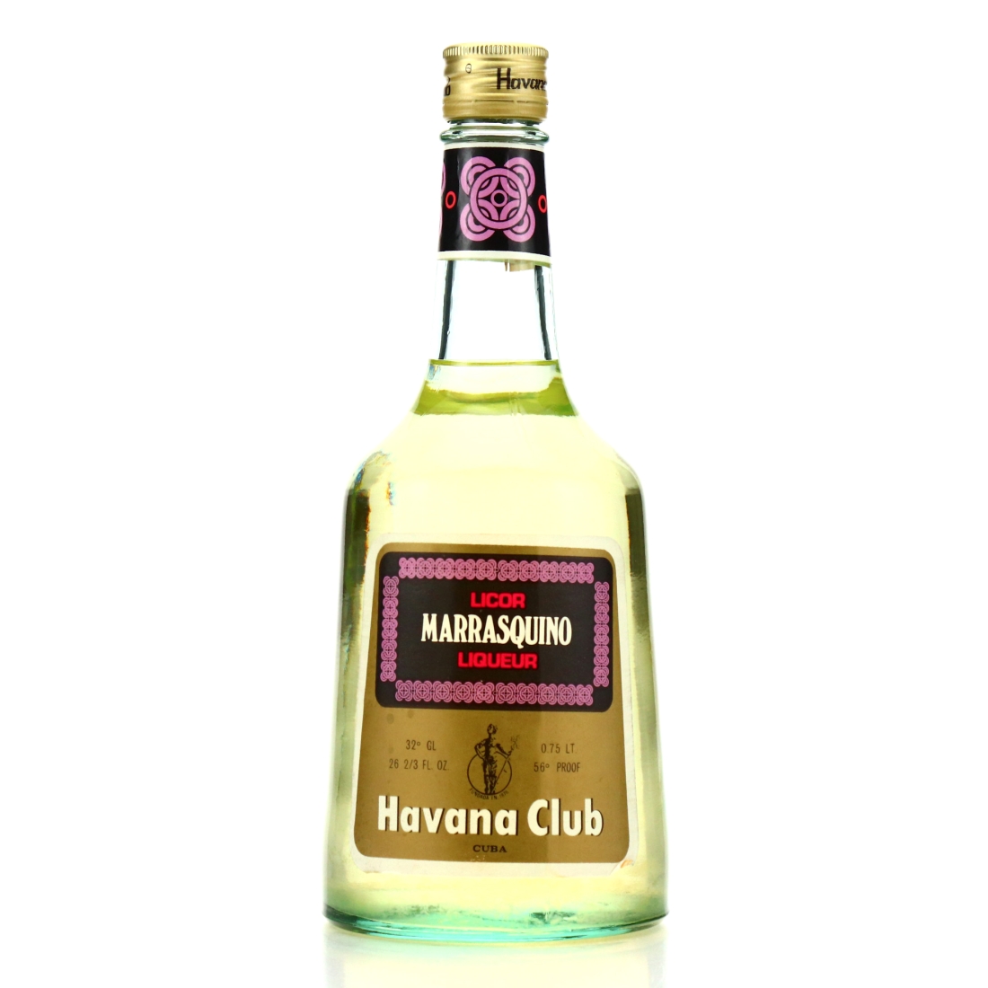 Havana Club Marrasquino Liqueur 1970s