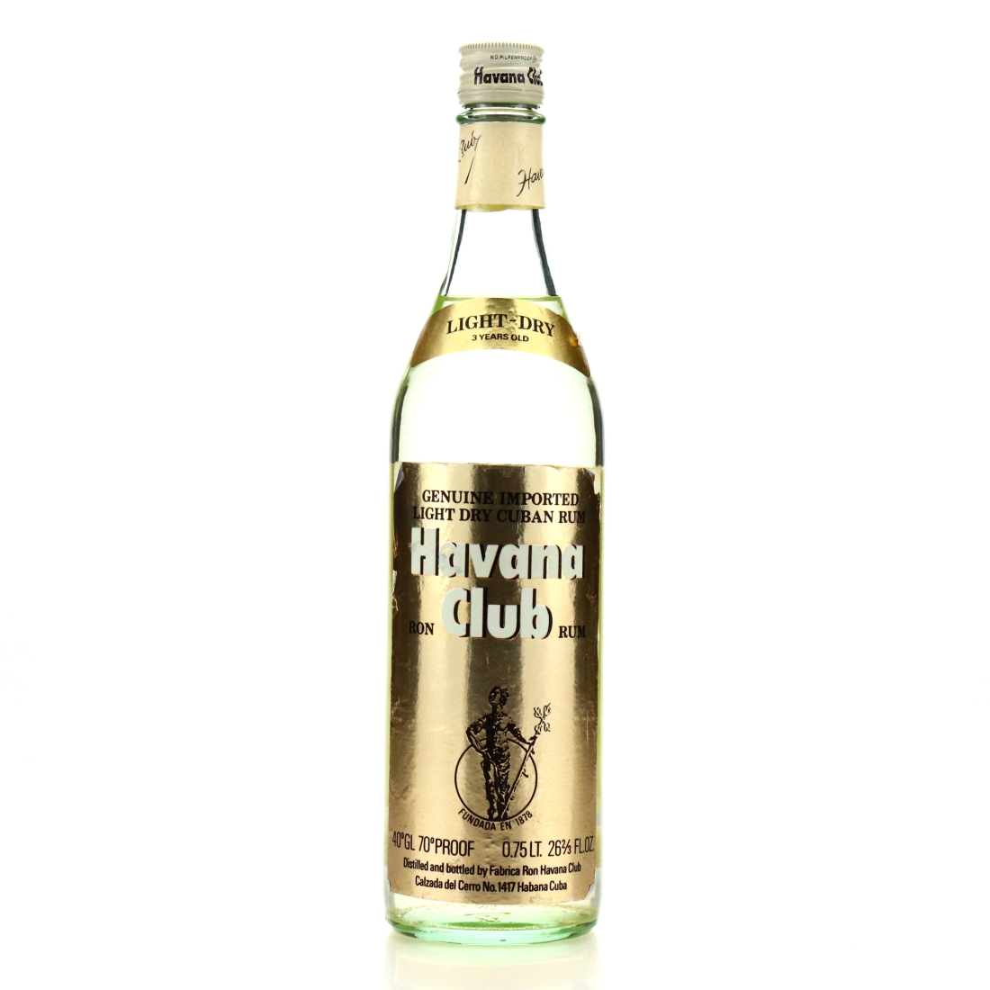 Image for Havana Club 3 Year Old Light-Dry 1970s