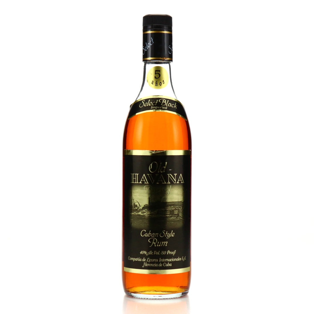 Old Havana Brand 5 Year Old Select Black