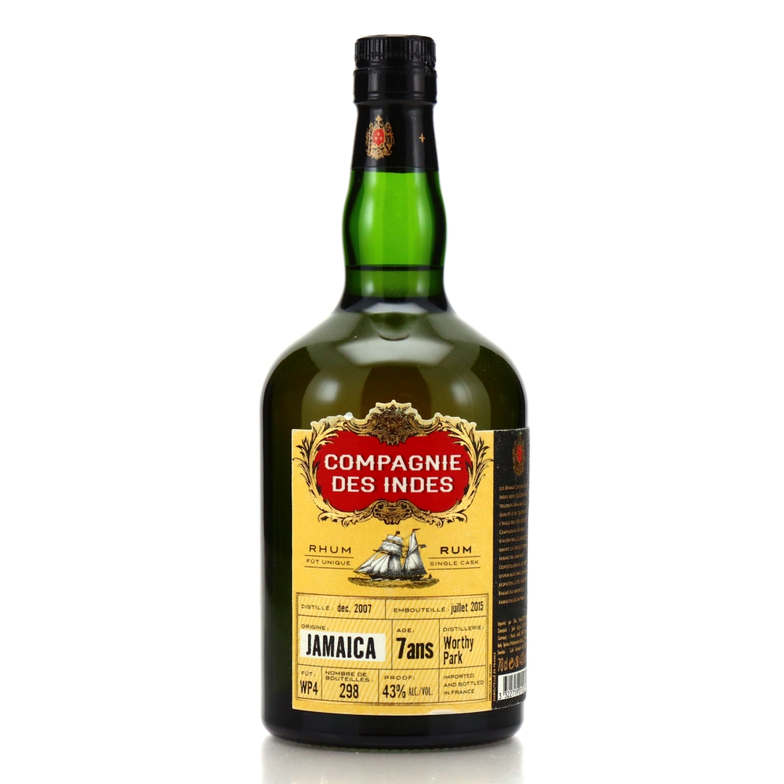 Worthy Park 2007 Compagnie des Indes 7 Year Old