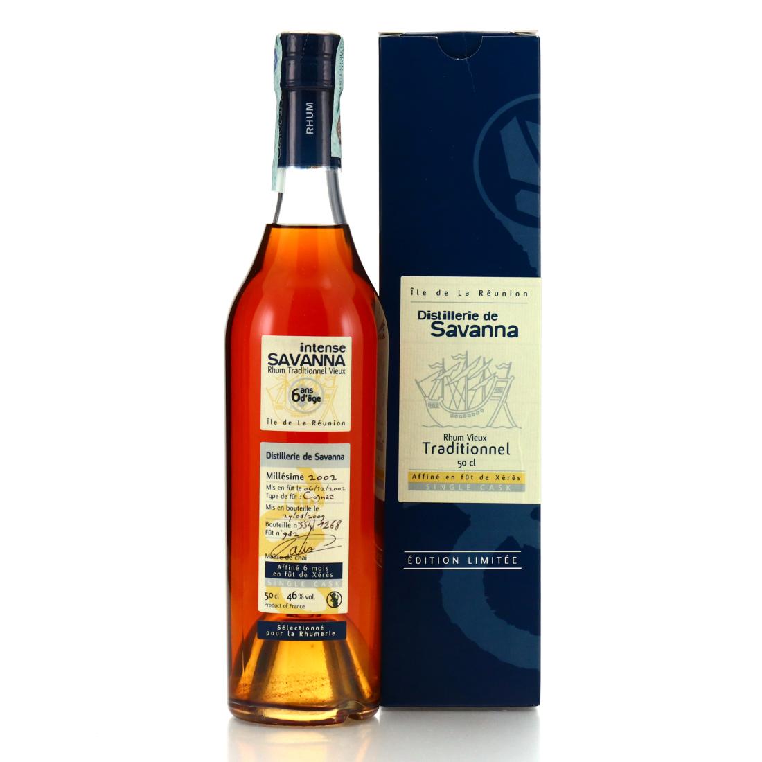Savanna Intense 2002 Single Cognac Cask Finish 6 Year Old #982 50cl