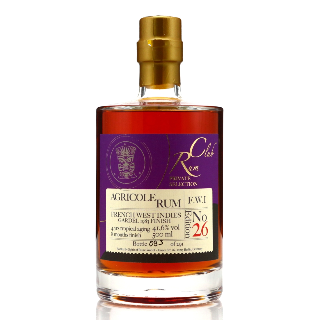 French West Indies Agricole Rum Club Private Selection 50cl / Edition No. 26