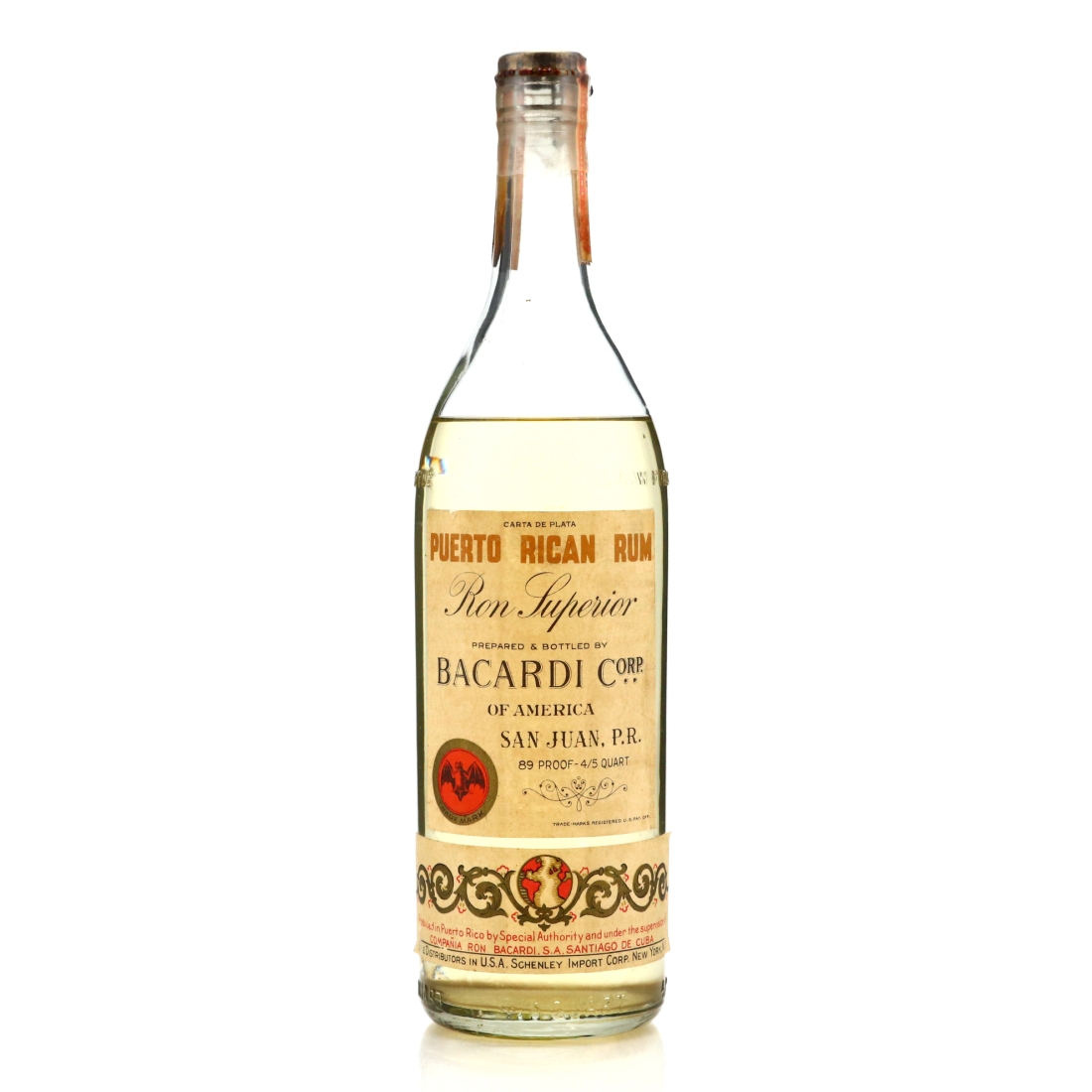 Bacardi Carta de Plata 1950s / US Import