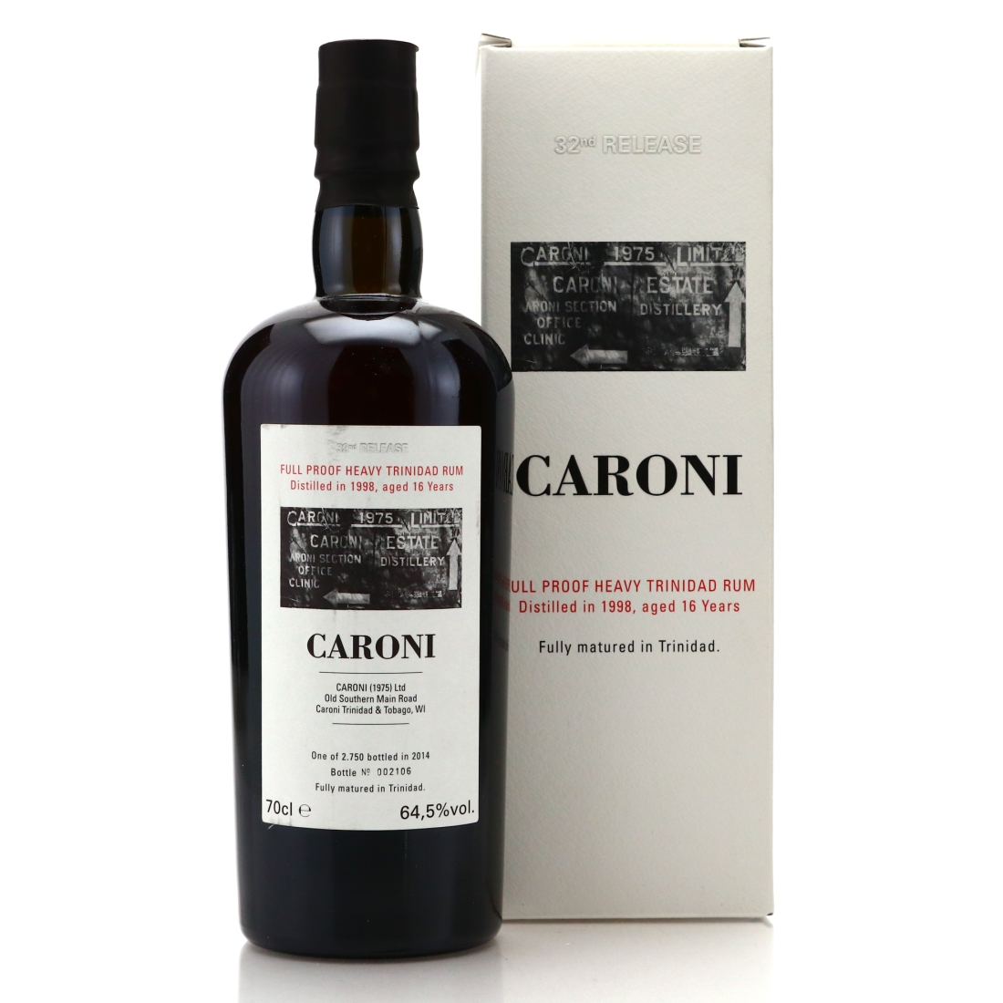 Caroni 1998 Velier 16 Year Old Full Proof Heavy