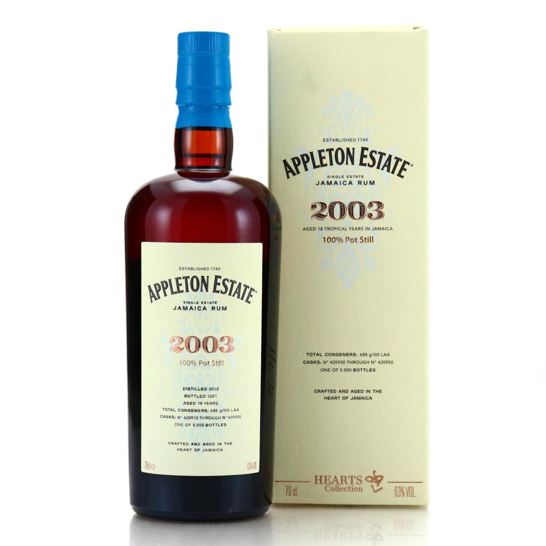Image for Appleton Estate 2003 Hearts Collection 18 Year Old