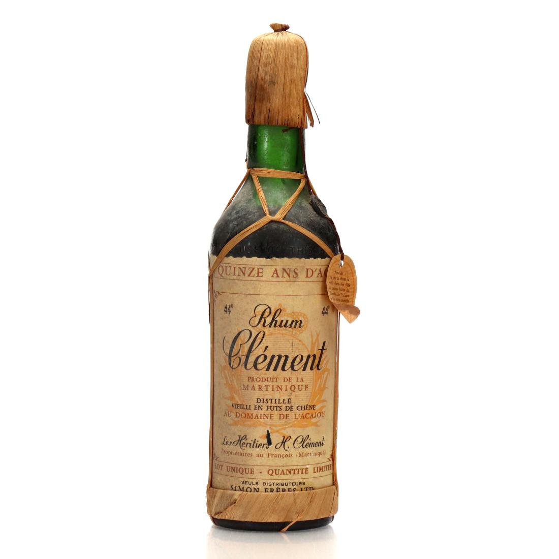 Image for Clement 15 Year Old Rhum Vieux circa 1960s