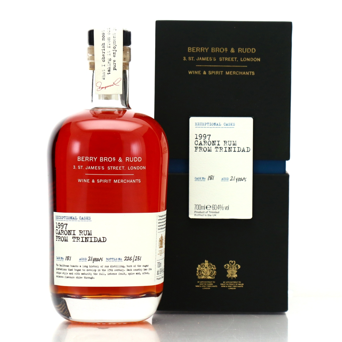 Caroni 1997 Berry Brothers and Rudd 21 Year Old Exceptional Cask