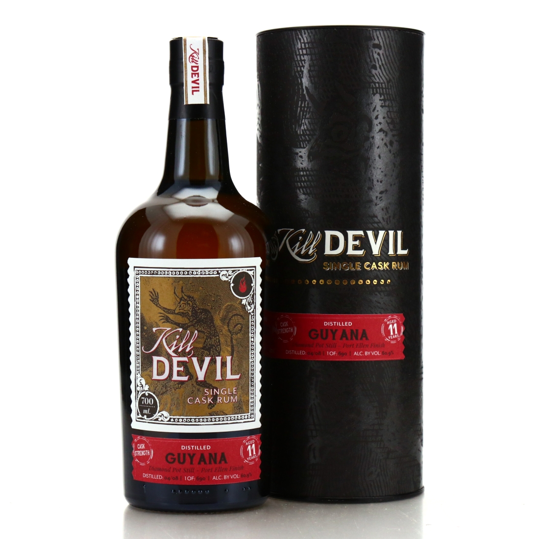 Image for Diamond Pot Still 2008 Kill Devil 11 Year Old Cask Strength / ex-Port Ellen Cask Finish