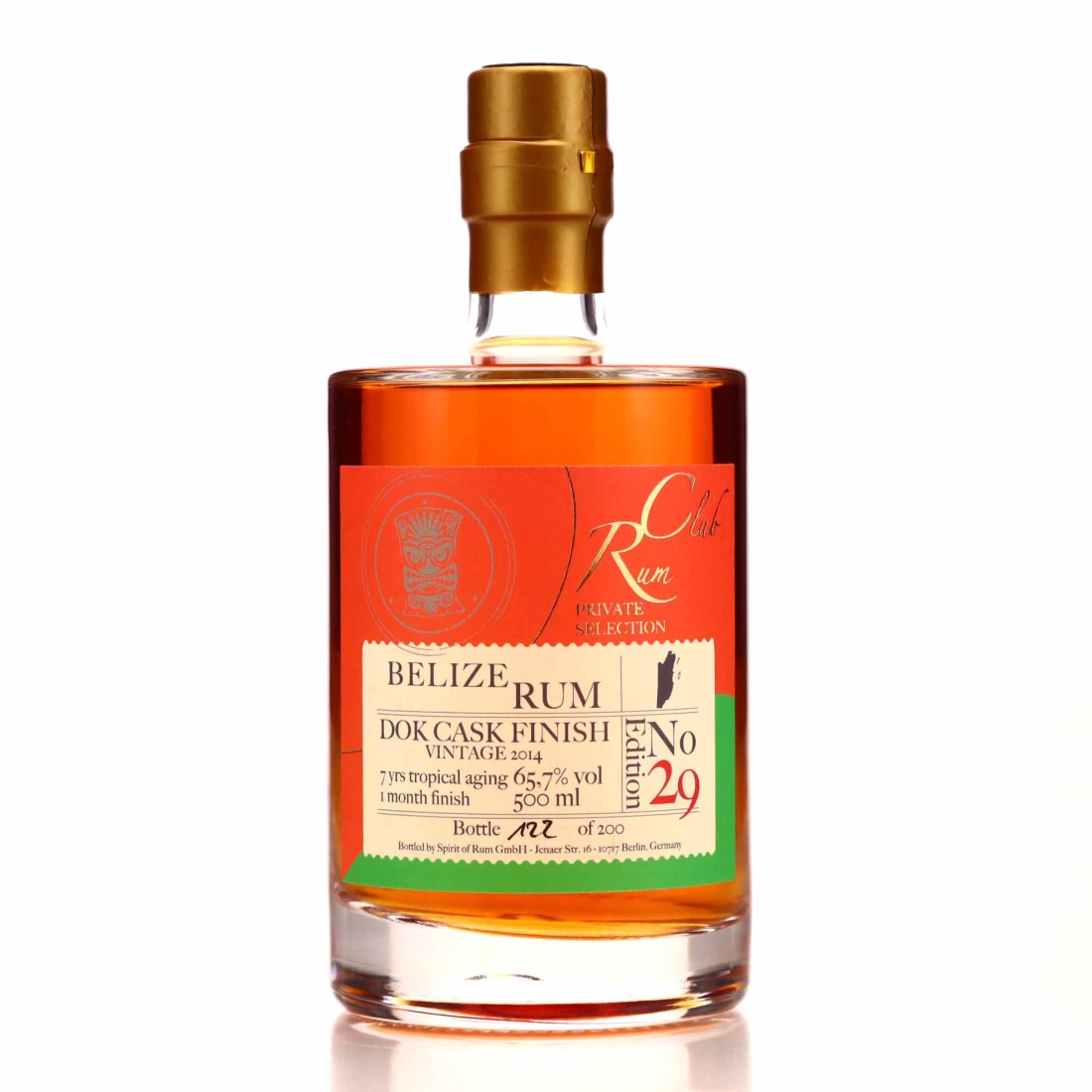 Belize Rum 2014 Rum Club Private Selection Edition 29 50cl