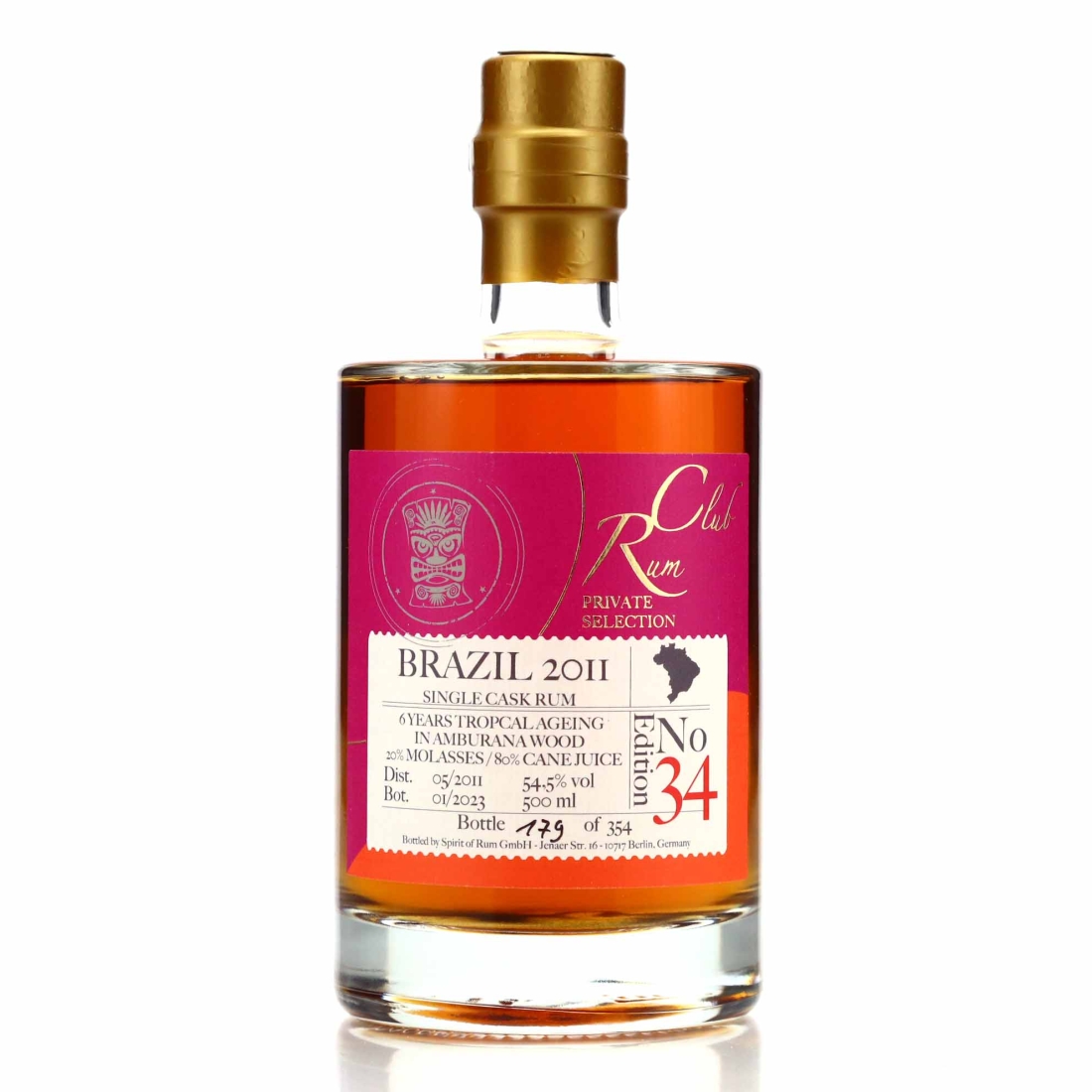 Brazil Rum 2011 Rum Club Private Selection Edition 34 50cl