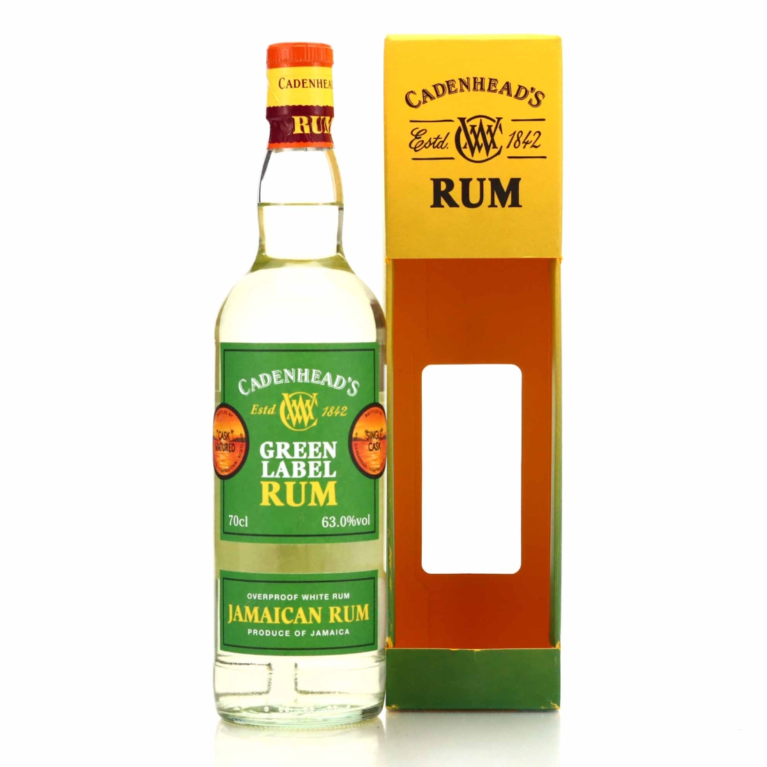Jamaica Rum Cadenhead's Green Label Overproof White