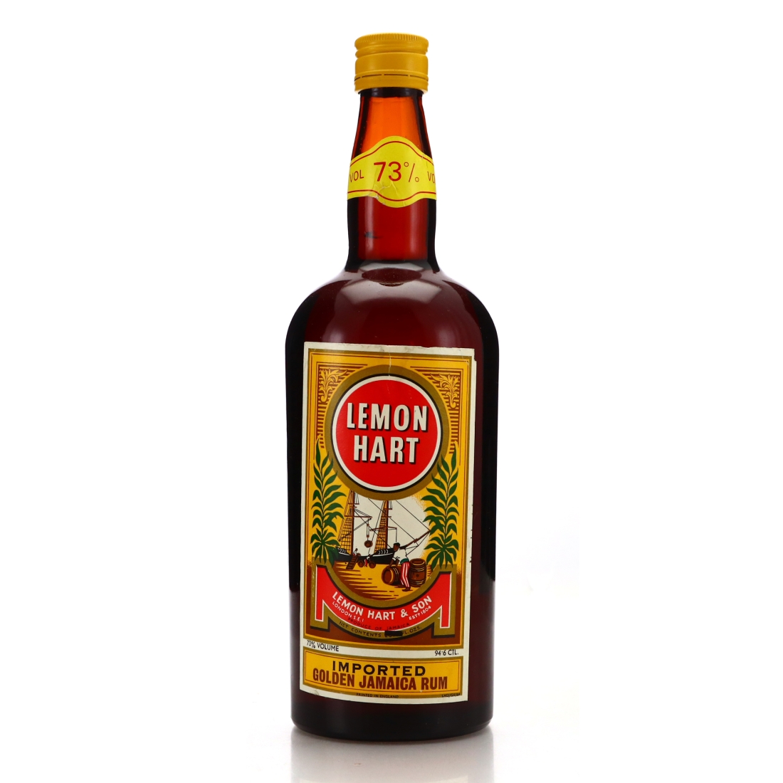 Lemon Hart Golden Jamaica Rum 73% 1970-80s 94.6cl