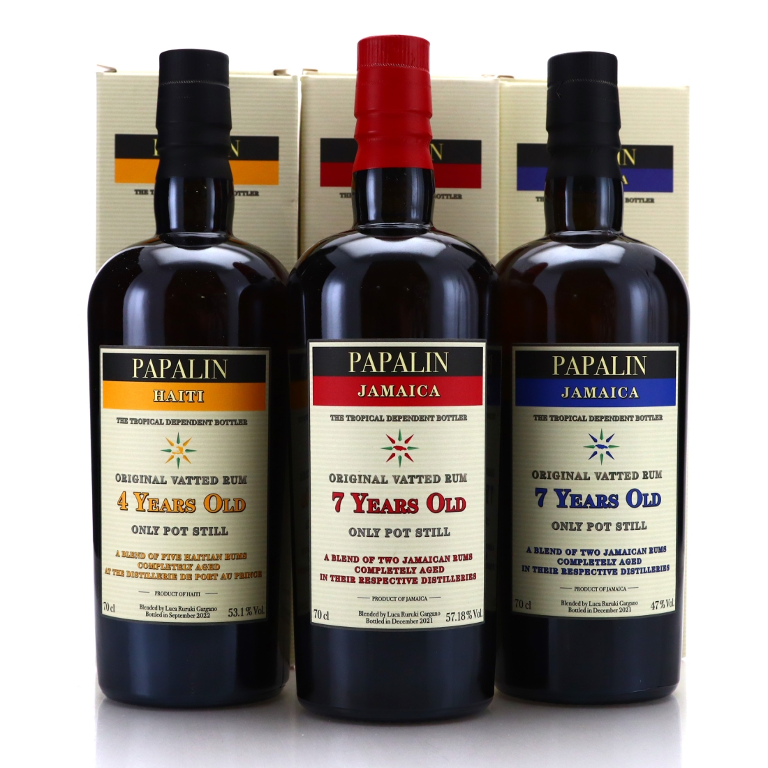 Papalin Velier Original Vatted Rum 3 x 70cl