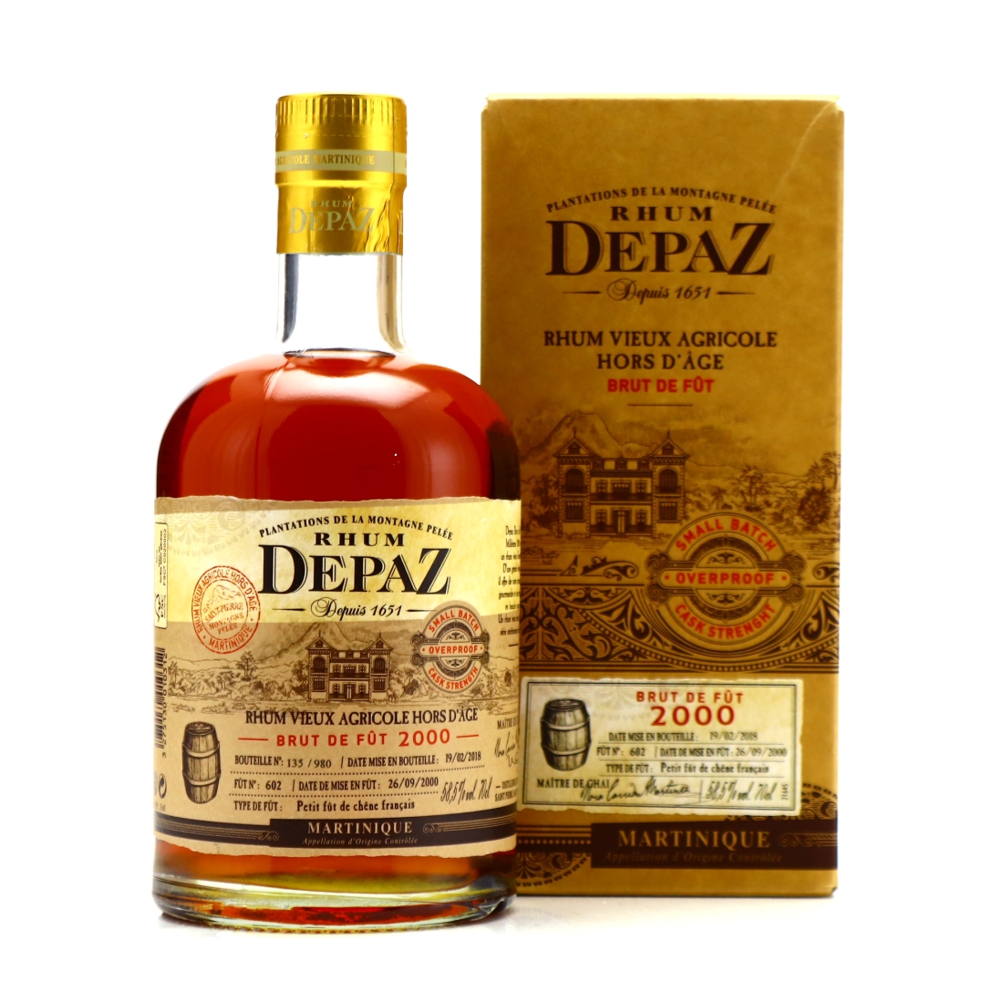 Depaz 2000 Single French Oak Cask 17 Year Old #602