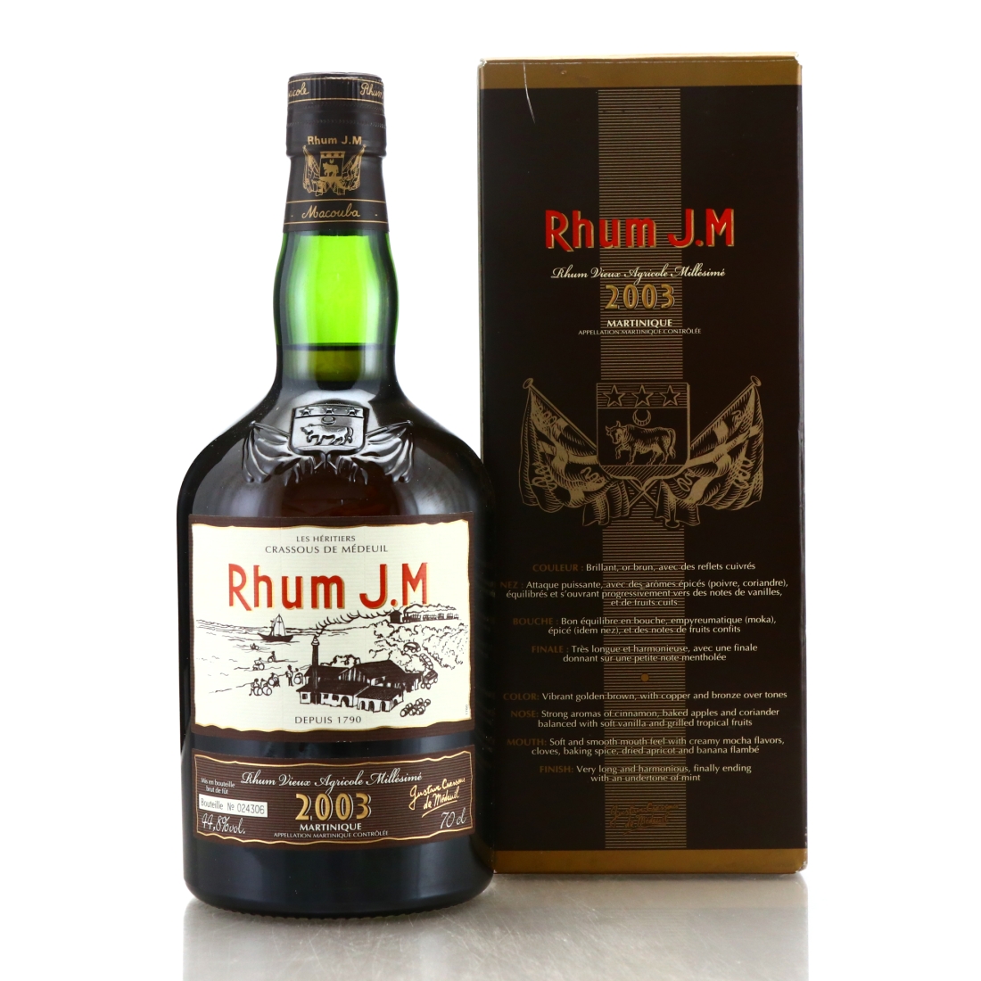Rhum J.M 2003 Rhum Vieux