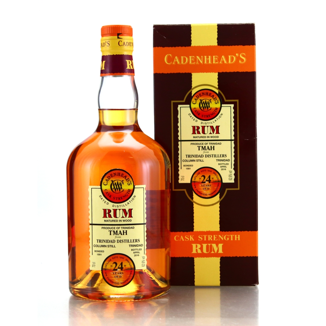 Trinidad Distillers TMAH 1991 Cadenhead's 24 Year Old 