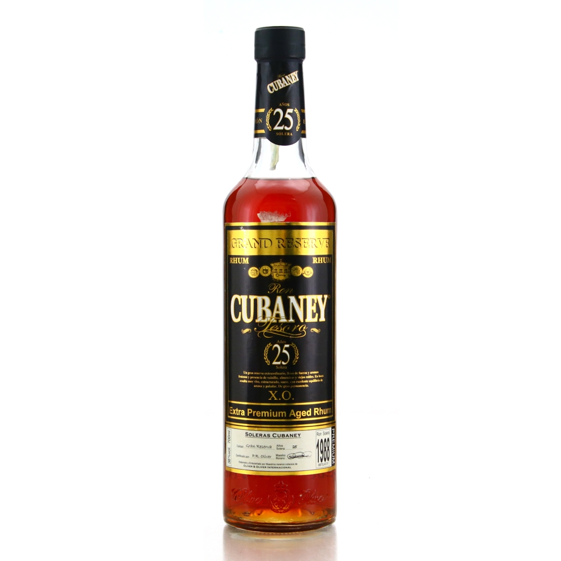 Cubaney Tesoro 1988 Grand Reserve solera 25 Years