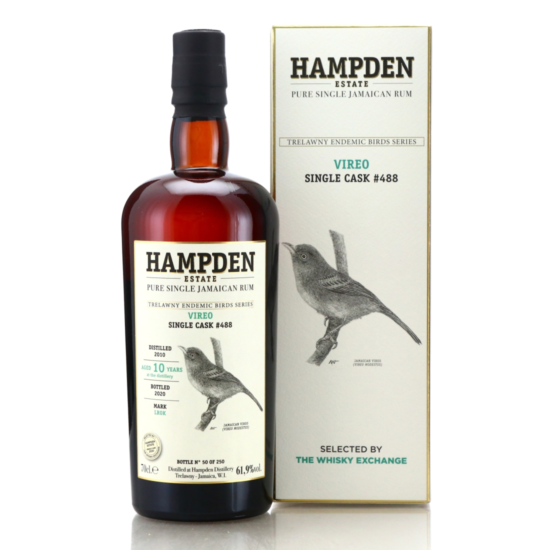 Image for Hampden LROK 2010 Single Cask 10 Year Old #488 - Trelawny Endemic Birds