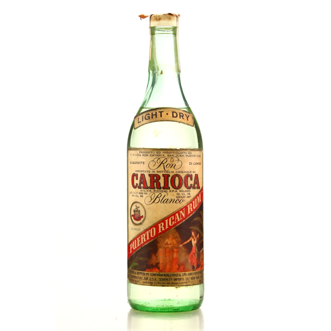 Carioca Blaco Puerto Rican Rum circa 1960s / US Import