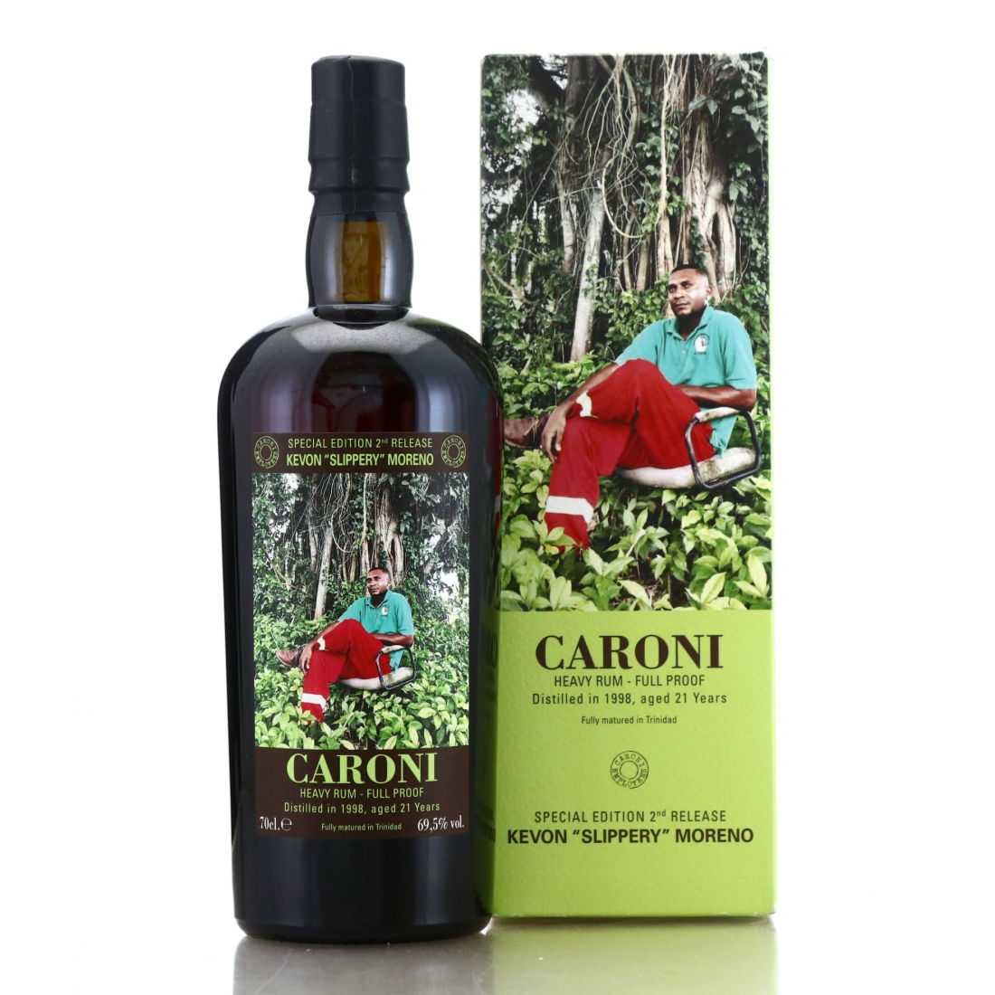 Image for Caroni 1998 Full Proof 21 Year Old Heavy - Kevon "Slippery" Moreno