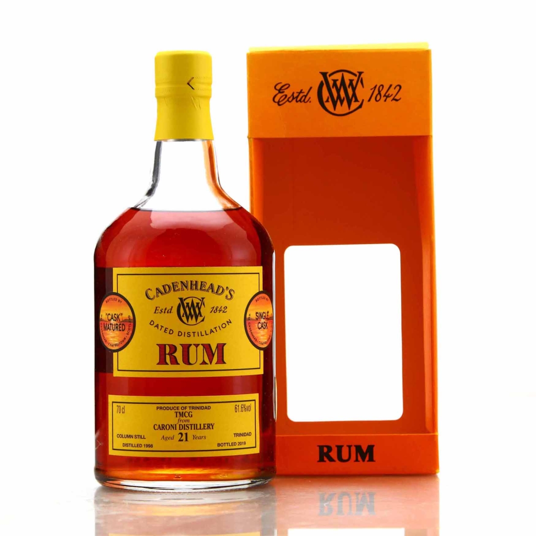Image for Caroni TMCG 1998 Cadenhead's Dated Distillation 21 Year Old Image for Caroni TMCG 1998 Cadenhead's Dated Distillation 21 Year Old