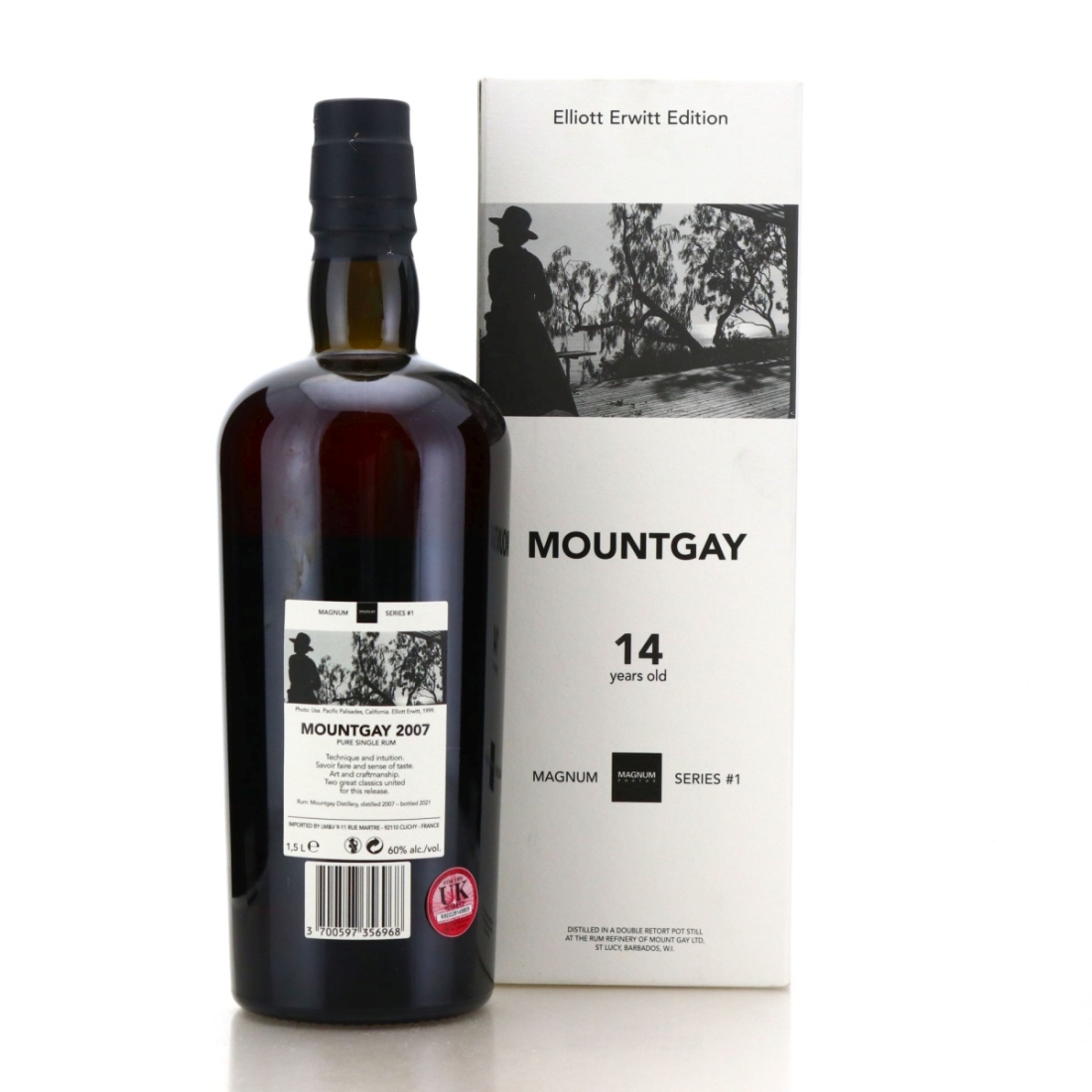 Image for Mount Gay 2007 Velier 14 Year Old Magnum Series #1 1.5 Litre / Elliott Erwitt