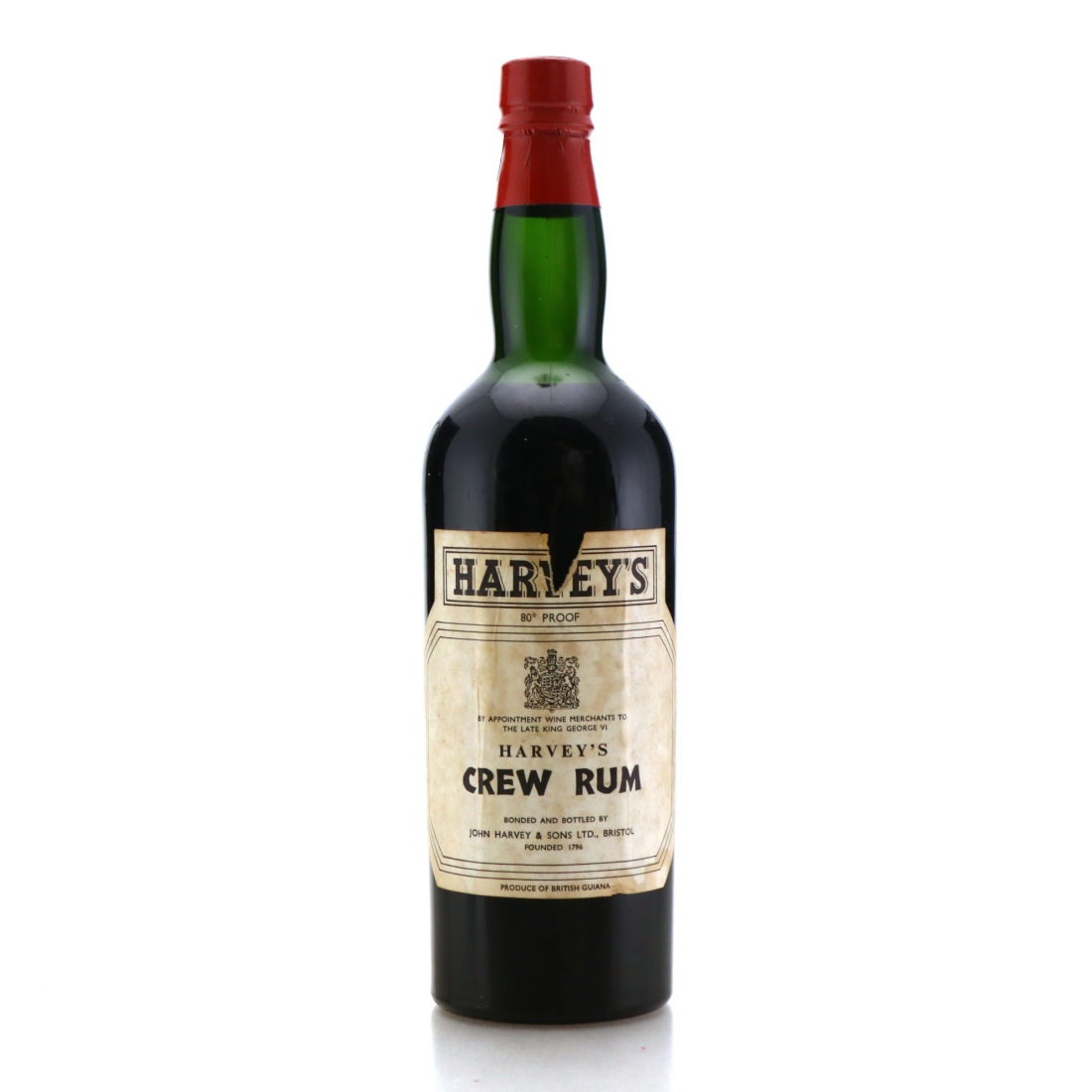 Harvey's Crew Rum British Guiana 1950s