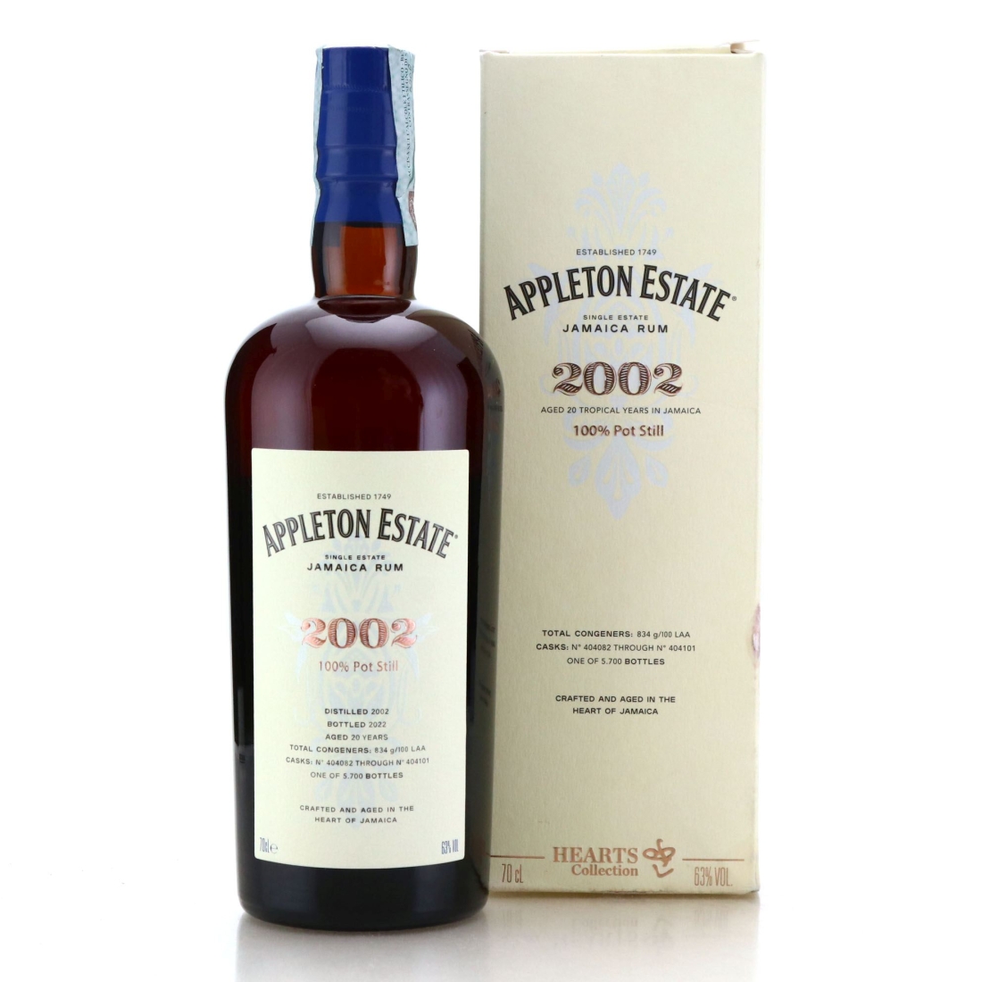 Image for Appleton Estate 2002 Hearts Collection 20 Year Old