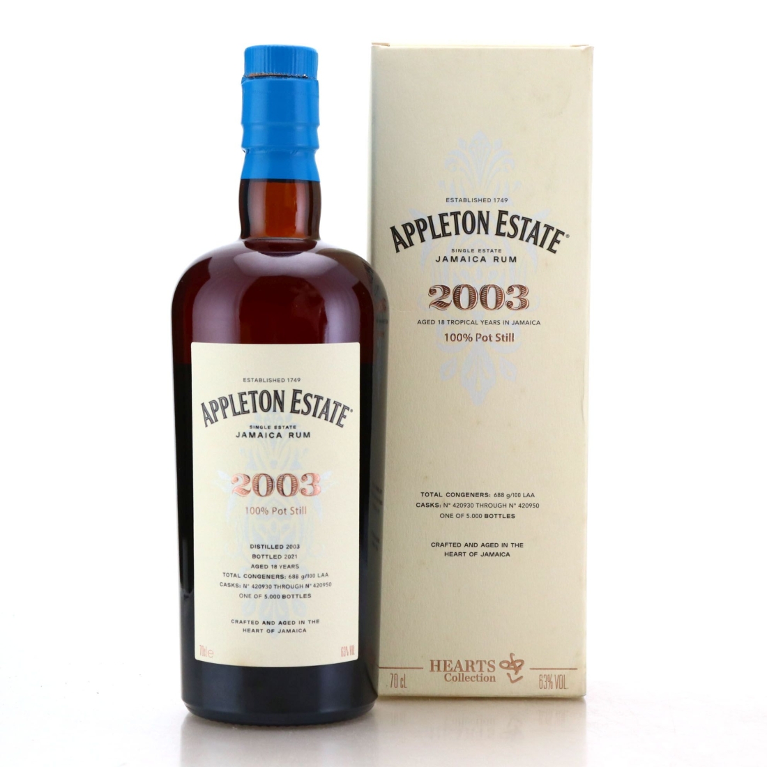 Image for Appleton Estate 2003 Hearts Collection 18 Year Old