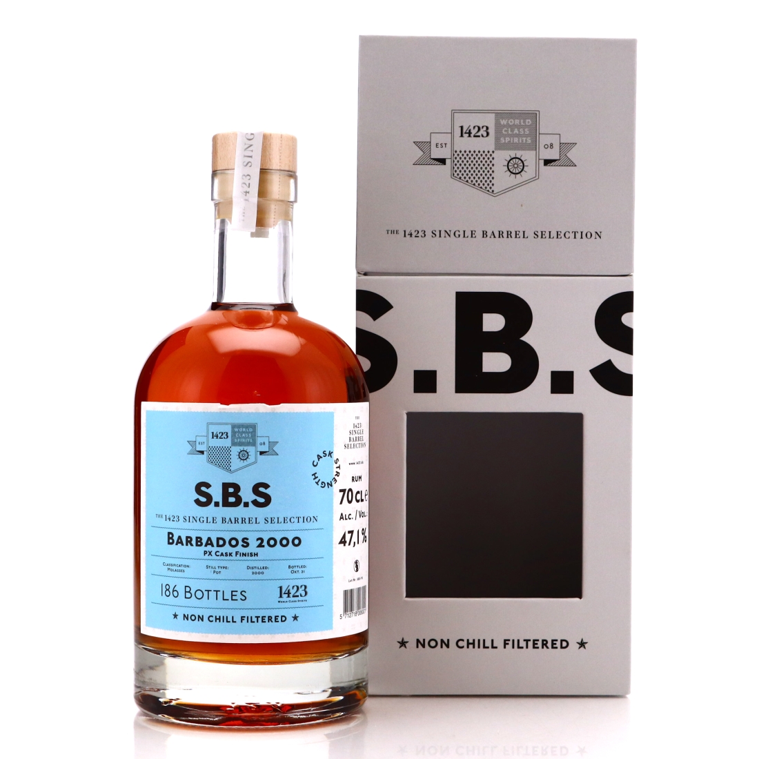 Barbados Rum 2000 The 1423 SBS Cask Strength