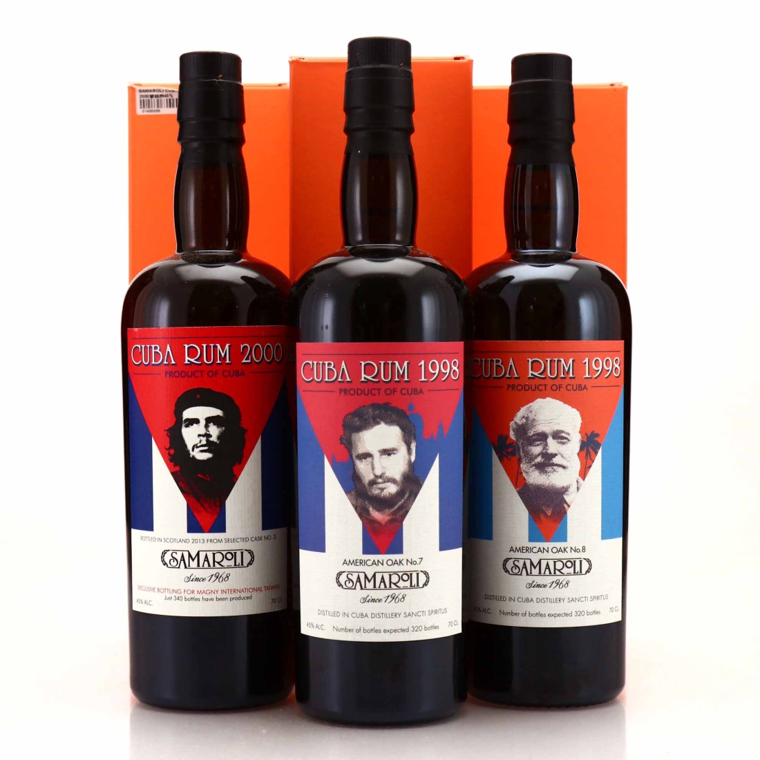Cuba Rum Samaroli 3 x 70cl