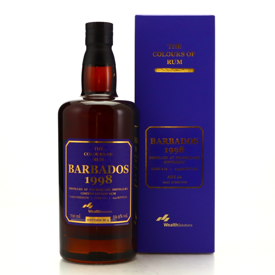 Image for Foursquare 1998 The Colours of Rum 22 Year Old
