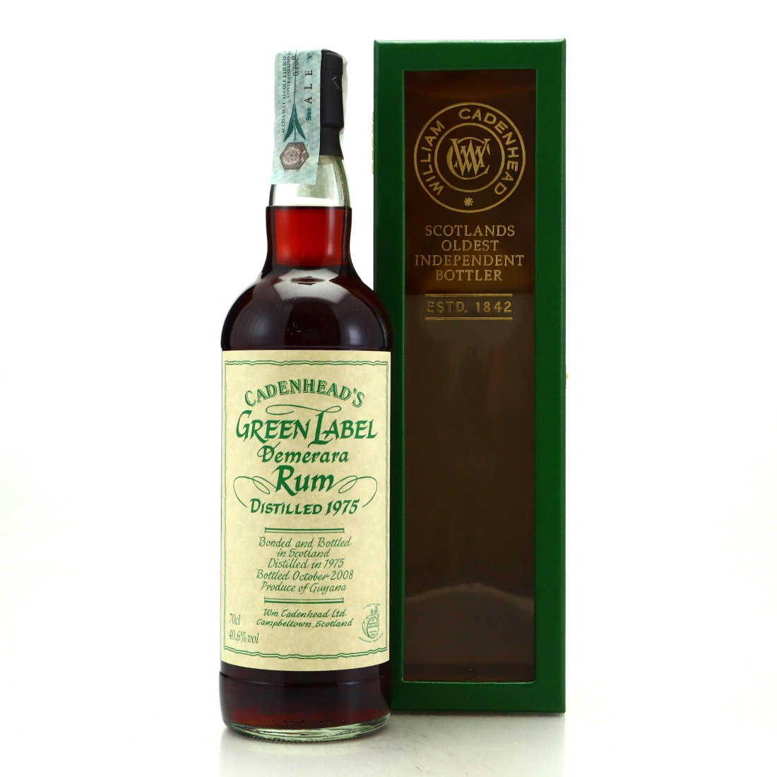 Image for Cadenhead's Green Label 1975 Demerara Rum