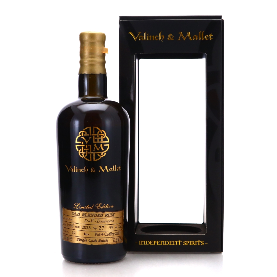D+V Demerara Rum 1996 Valinch and Mallet 27 Year Old The Spirit of Art