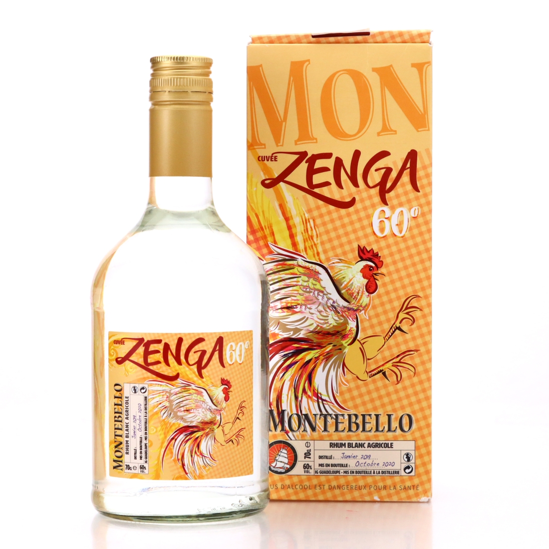Montebello 2019 Zenga 60° Rhum Blanc