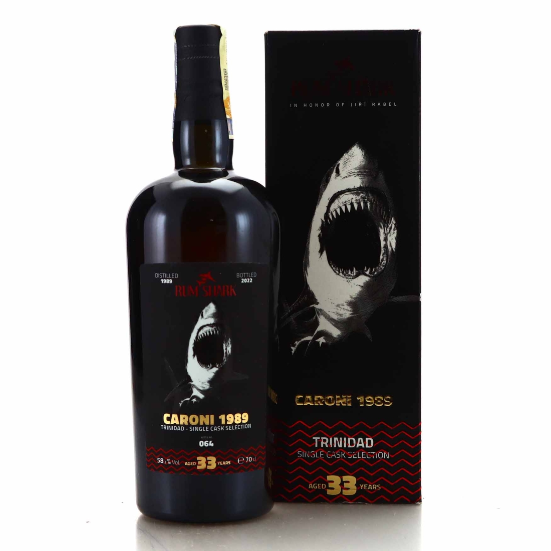 Caroni 1989 Rum Shark 33 Year Old