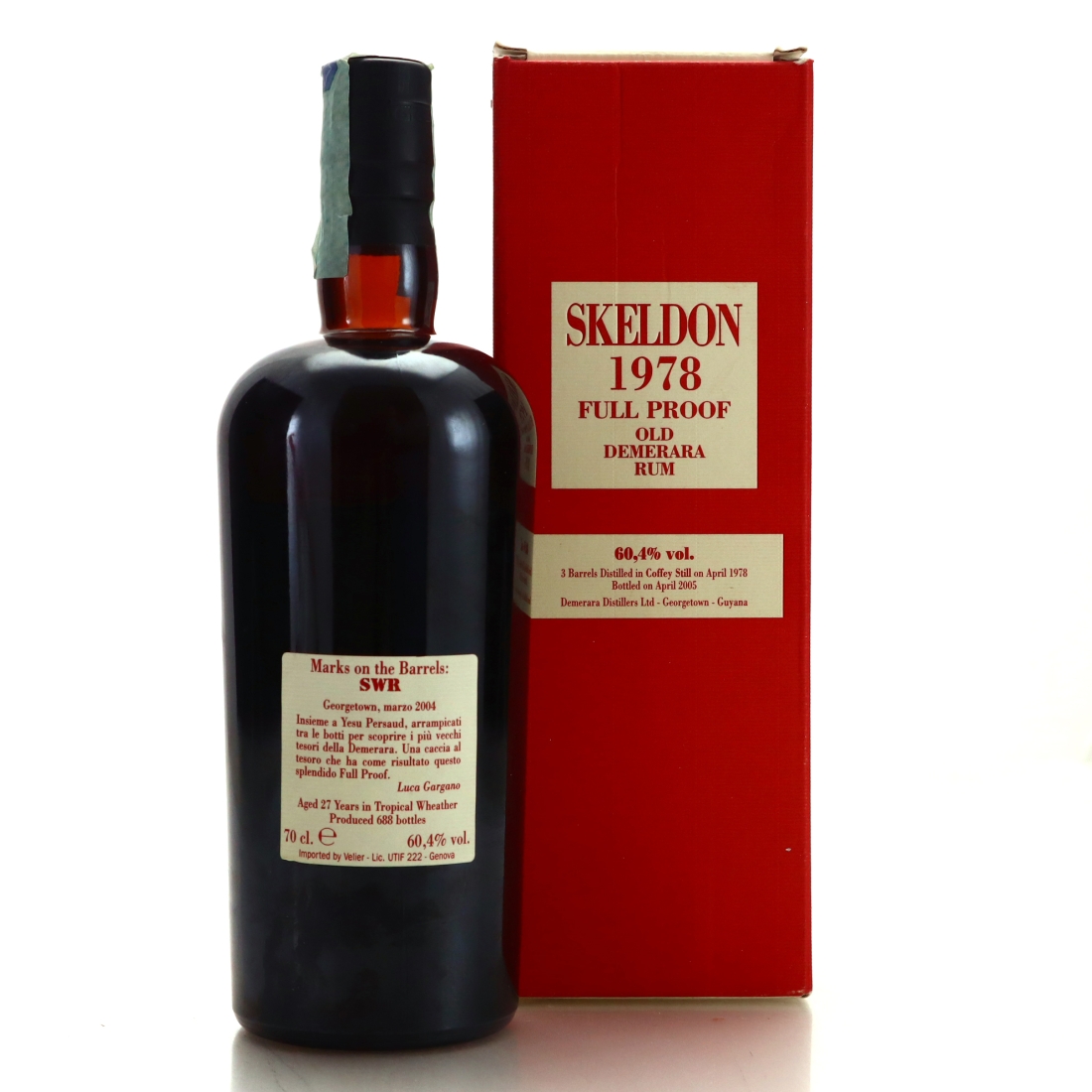 Image for Skeldon SWR 1978 Velier 27 Year Old