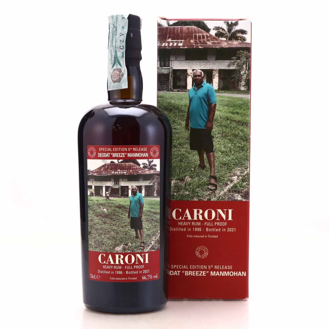 Image for Caroni 1996 Full Proof Heavy - Deodat "Breeze" Manmohan