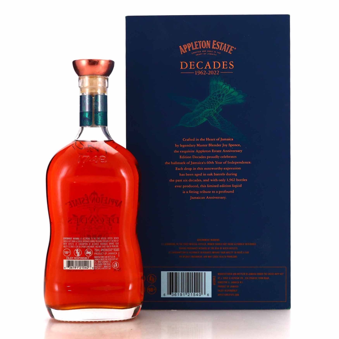Image for Appleton Estate Decades 60th Anniversary Jamaican Independence 75cl / US Import