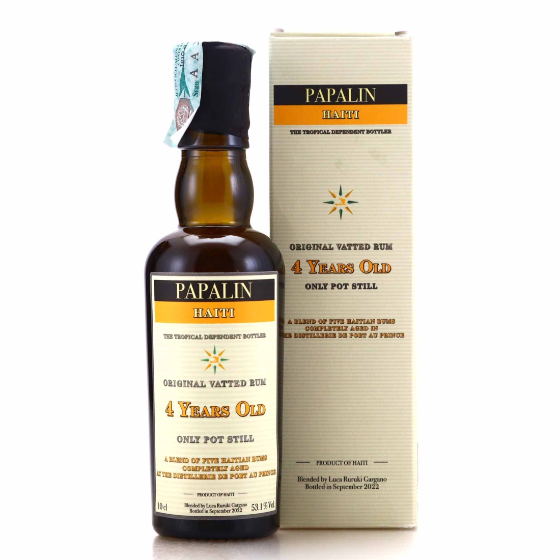 Image for Papalin 4 Year Old Velier Original Vatted Rum 10cl