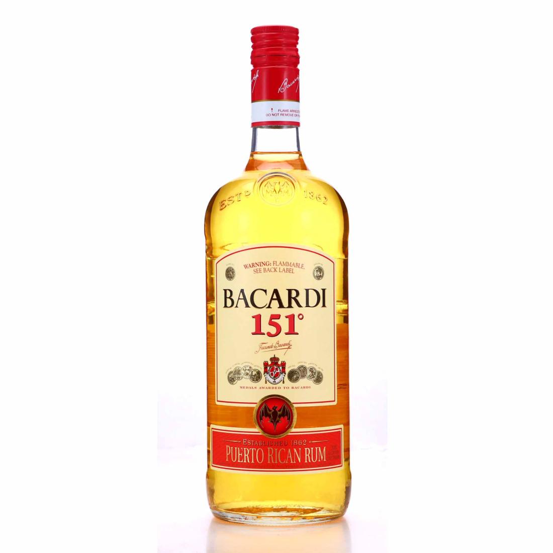 Image for Bacardi 151 Proof 1 Litre pre-2004 / US Import