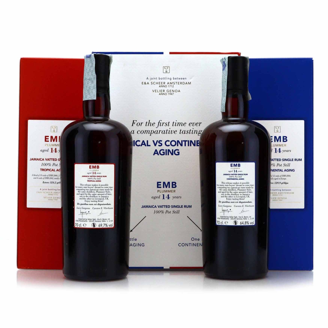 Image for Monymusk EMB Velier Tropical vs Continental Aging 2 x 70cl / E&A Scheer