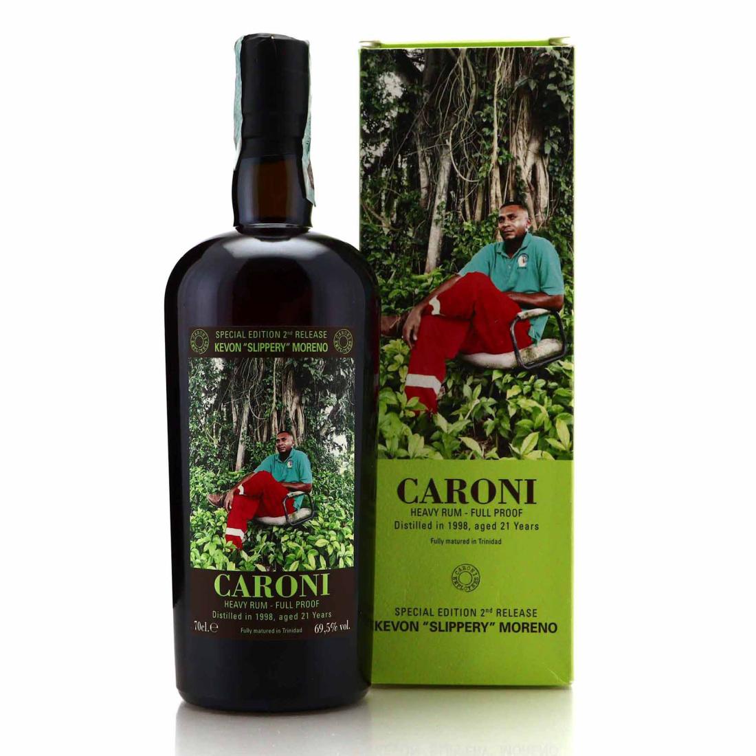 Image for Caroni 1998 Full Proof 21 Year Old Heavy - Kevon 'Slippery' Moreno