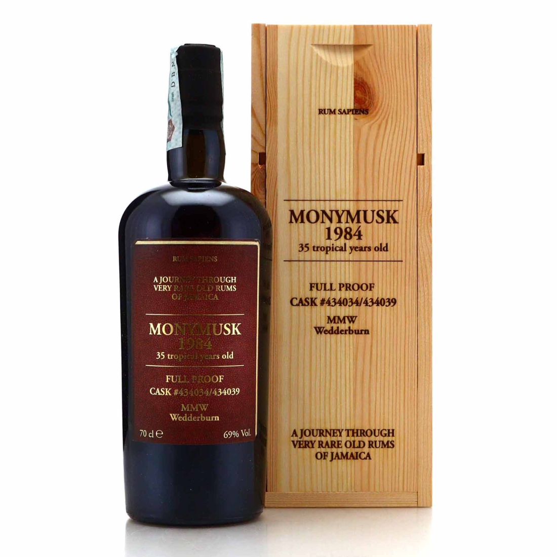 Monymusk MMW 1984 Velier 35 Year Old Rum Sapiens 69%