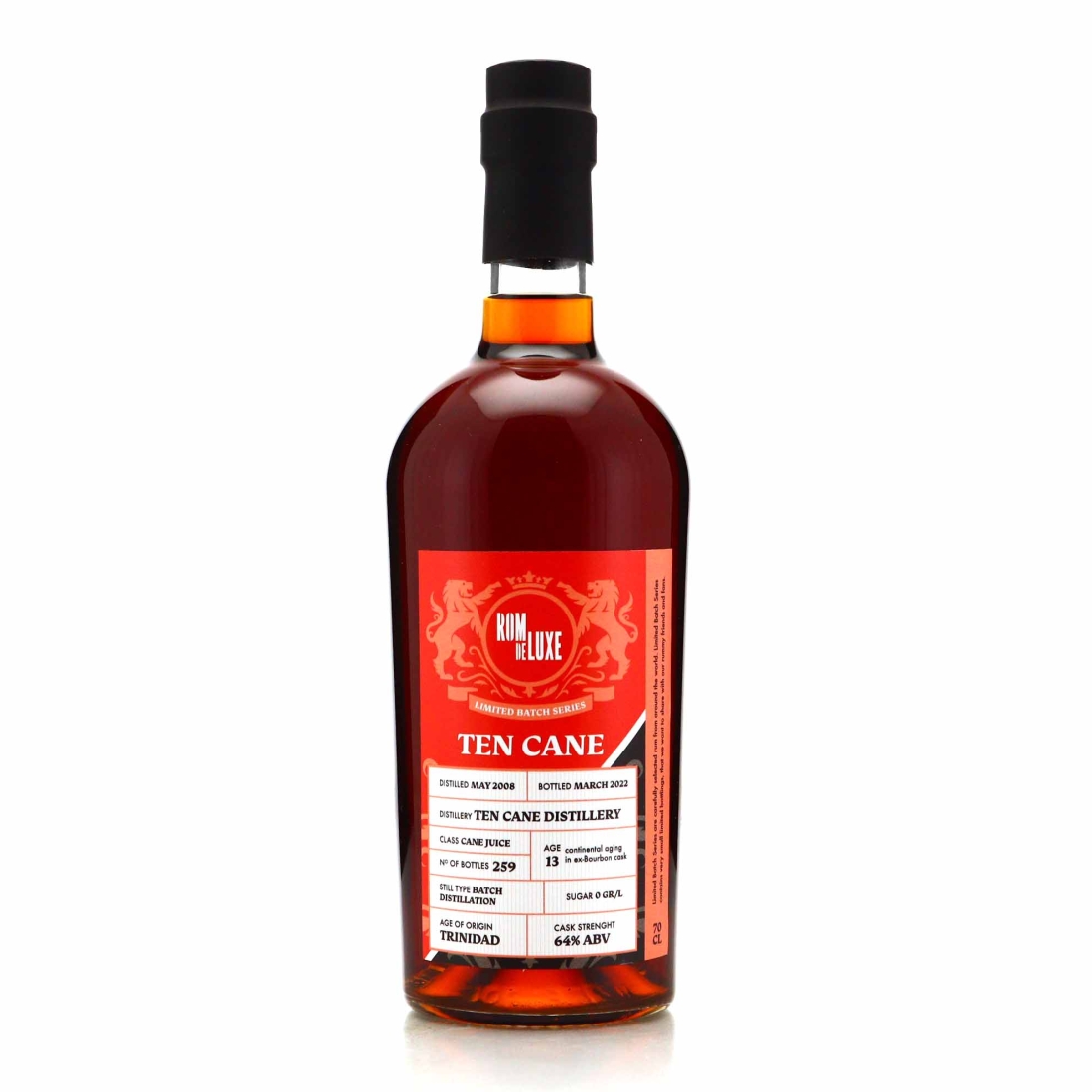 Image for Ten Cane 2008 Limited Batch Series 13 Year Old