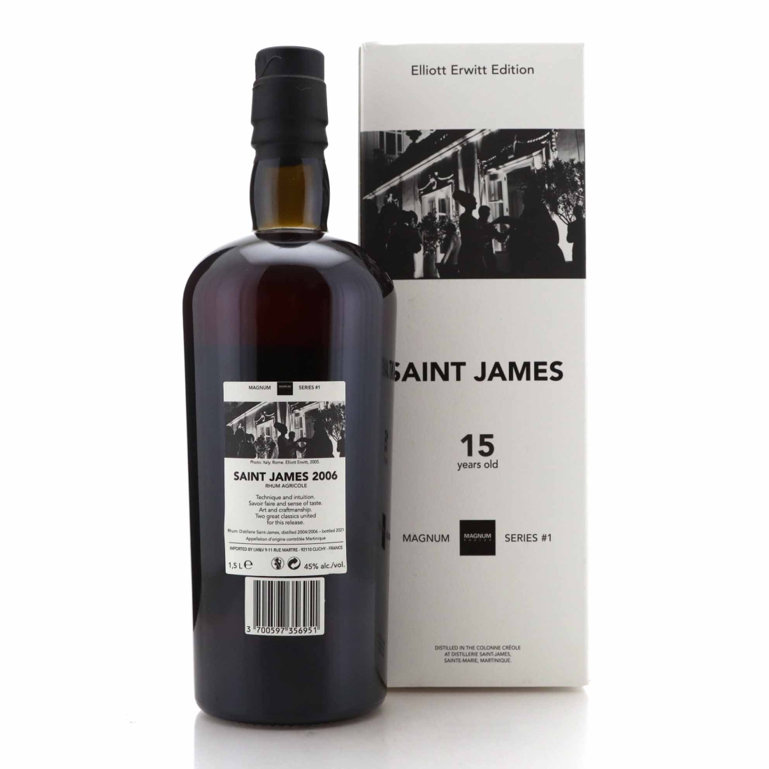 Image for Saint James 2004/2006 Velier 15 Year Old Magnum Series #1 1.5 Litre / Elliott Erwitt