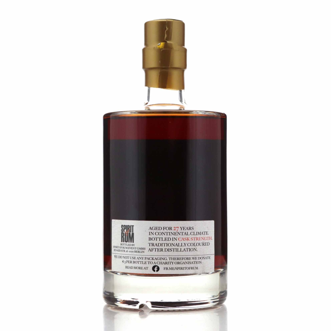 Image for Versailles REV 1994 Spirit of Rum 27 Year Old 50cl