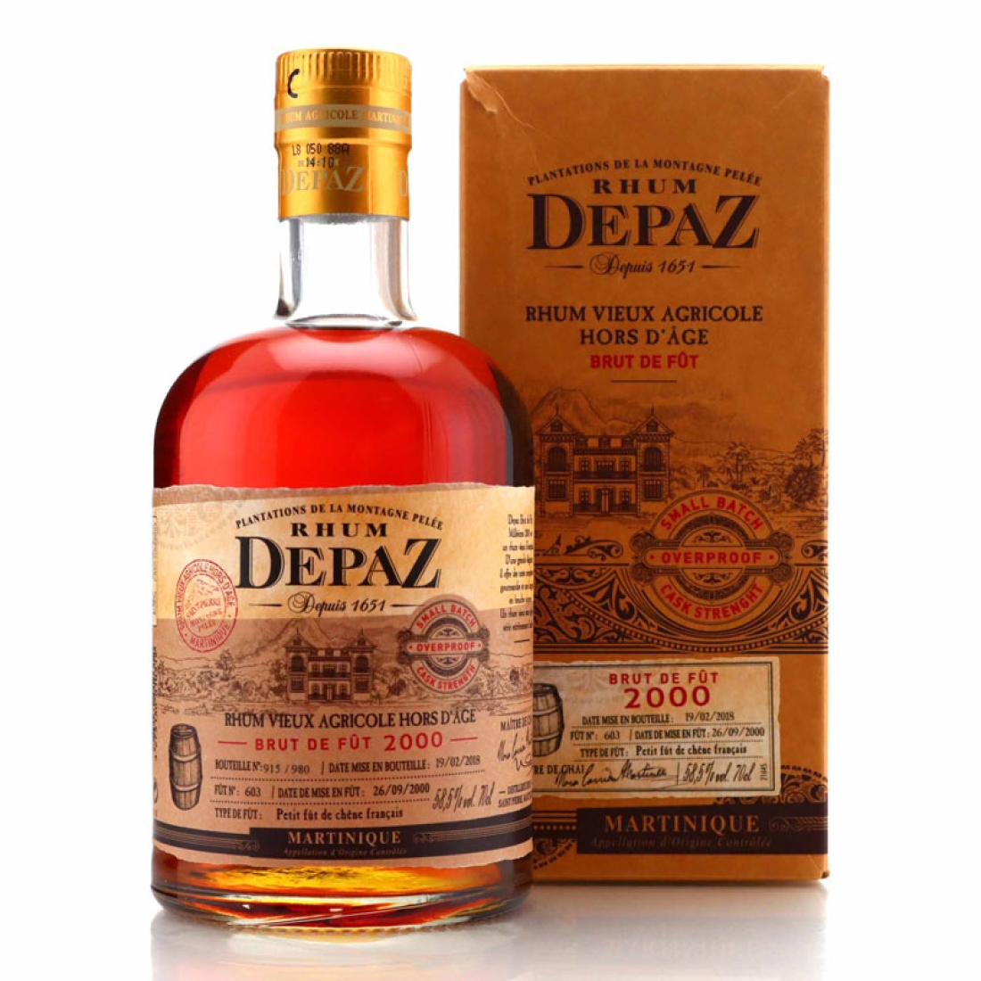 Depaz 2000 Single French Oak Cask 17 Year Old #603